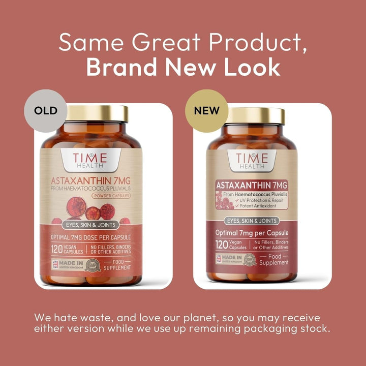 Astaxanthin - 7Mg Optimal Dose - 120 Capsules - Super Antioxidant - Haematococcus Pluvialis - 100% Pure Natural Bioavailable 4 Month Supply - UK Manufactured - Zero Additives