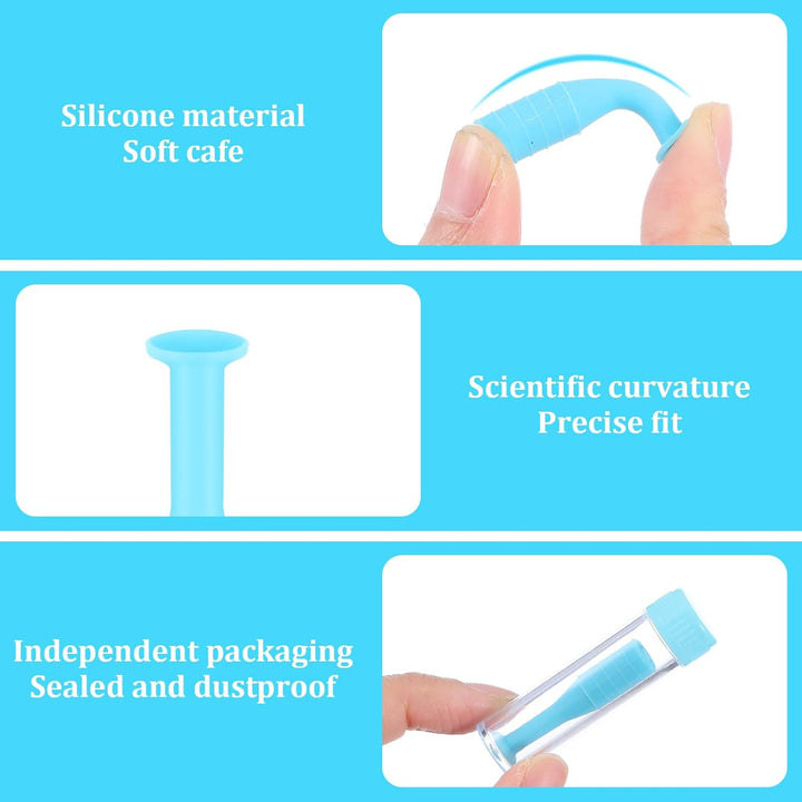 6 Pack Contact Lens Applicator,Contact Lens Remover Tool for Hard and Soft Lenses,Silicone Eye Contacts Len Plunger Suction Cup,Hard Contacts Len Remover,White/Green/Blue