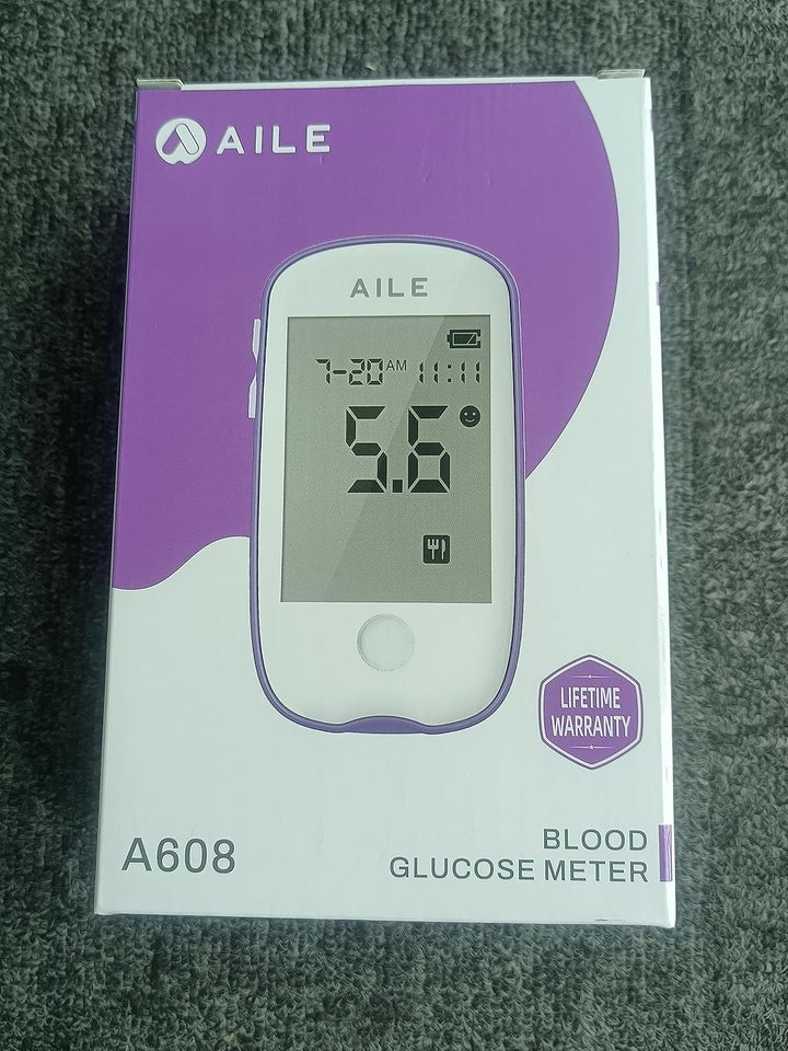 Blood Glucose Test Kit for Diabetes: Blood Sugar Monitor Testing Kits Diabetics Meter for Home Use Test Strips X 50 and Low Pain Lancing Devices X 50 Testing Monitoring 5 Seconds Accurate Machine