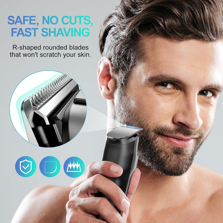 Manscape Dual Speed Body Hair Trimmer Men 4-In-1 Beard Trimmer Men, 210 Mins Usage Time Rechargeable Body Shaver for Hair/Beard/Ball/Groin, Waterproof Cordless Male Grooming Kit for Pubic Hair