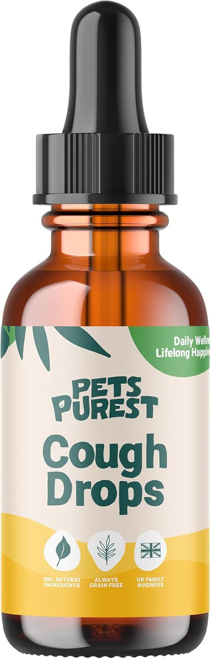 Cough Medicine for Dogs, Cats & Pets 30Ml - 100% Natural Dry Cough Liquid Drops Remedy for Kennel Cough, Respiratory Tract Symptoms, Dry Nose, Sneezing & Barky Hacking