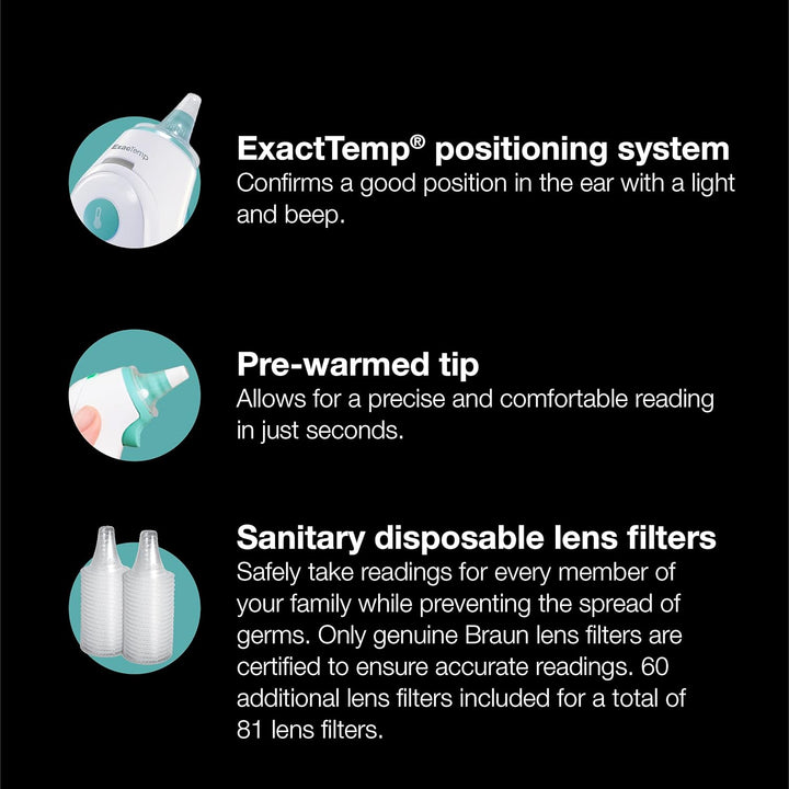 Thermoscan 6, IRT6515 – Digital Ear Thermometer for Adults, Babies, Toddlers and Kids – Fast, Gentle, and Accurate with Color Coded Results