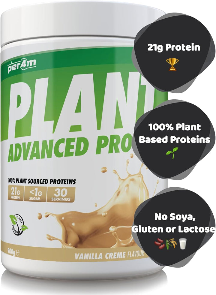 Plant Protein Matrix | 30 Servings of High Protein | Plant Shake with Amino Acids | for Optimal Nutrition When Training | Low Sugar Gym Supplements (Vanilla Creme, 900G)