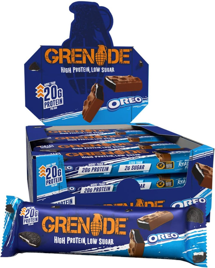 OREO White Protein Bar - High Protein, Low Sugar, 12 X 60 G