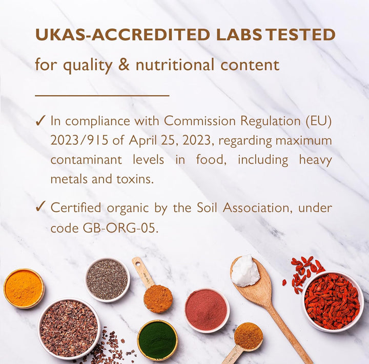 Organic Brown Rice Protein Powder 1Kg - 84% Protein Content, Vegan, Natural, Plain & Unsweetened, Dairy Free, Gluten Free, Plant Based, No Additives or Preservatives, Non-Gmo