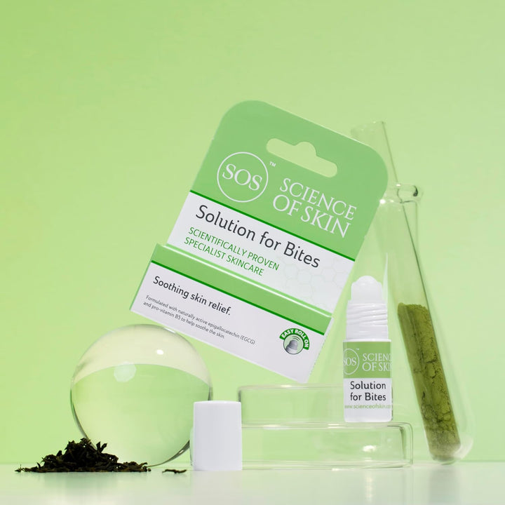 Solution for Bites - Roll on after Bite Relief for Stings, Bites, Itching - Helps to Soothe and Calm Irritated Skin