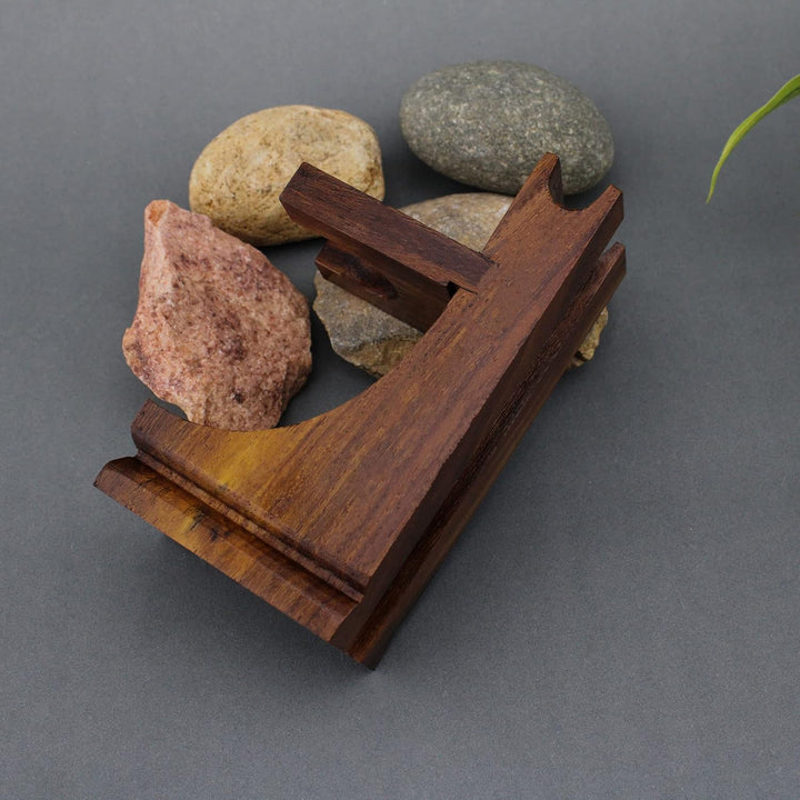 Razor Stand Sustainable Shaving Stand 2 in 1 Brush Razor Stand Holder Wooden Shaving Stand Eco-Friendly Stand Shaving Brush Stand Razor Holder - Zero Waste, 1 Count (Pack of 1)