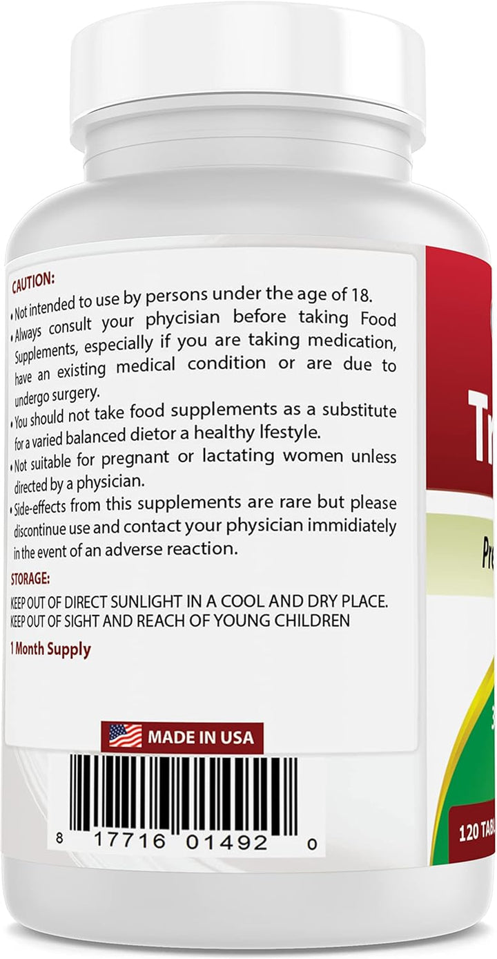 Tri-Amino with L-Arginine, L-Ornithine, L-Lysine 120 Tablets (120 Count (Pack of 1))