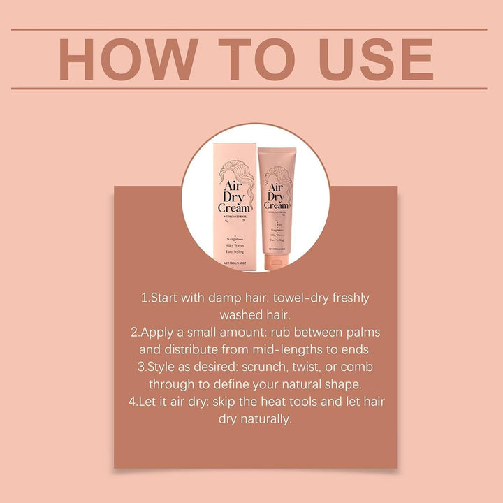 Hair Cream, 100G Anti-Frizz Conditioner, Moisturizing and Defining, Creates Smooth Hair, Intensely Repairing and Moisturizing Hair Care, Women'S Styling Product