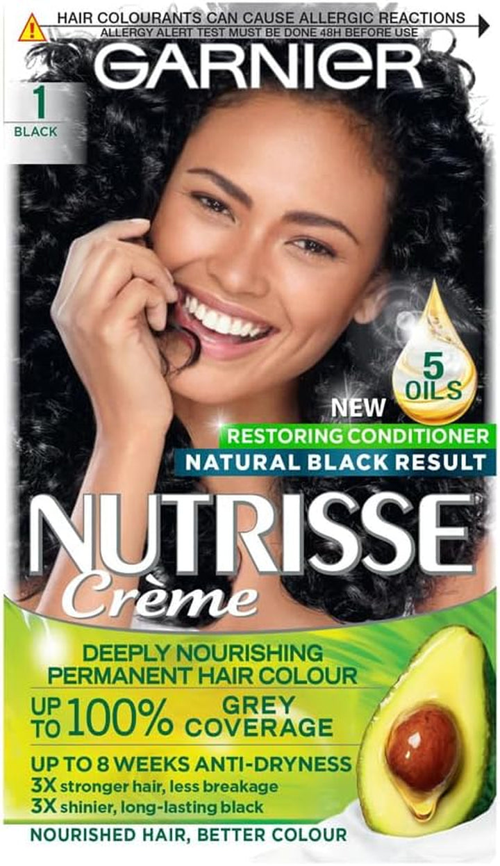 Nutrisse Permanent Hair Dye, Natural-Looking, Hair Colour Result, for All Hair Types, 5 Mocha Brown