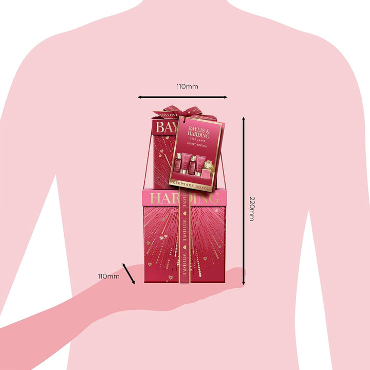 Midnight Cherry Luxury Pamper Present Gift Set - Vegan Friendly