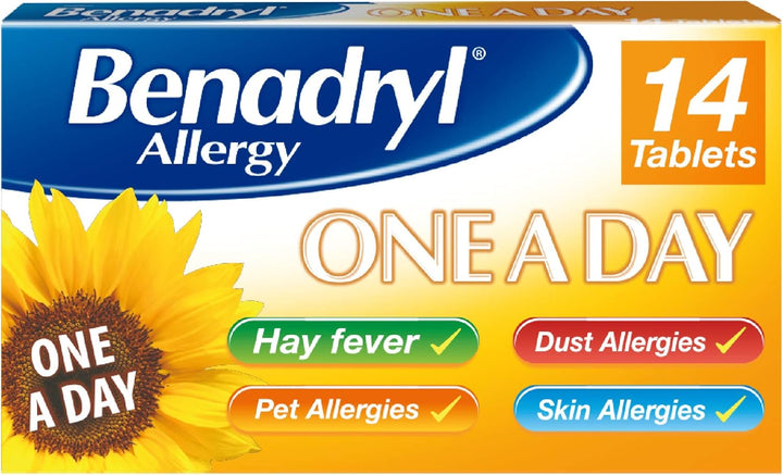 Allergy One a Day 10 Mg Tablets - Effective and Long-Lasting Relief from Hay Fever, Pet, Skin and Dust Allergies - 30 Count