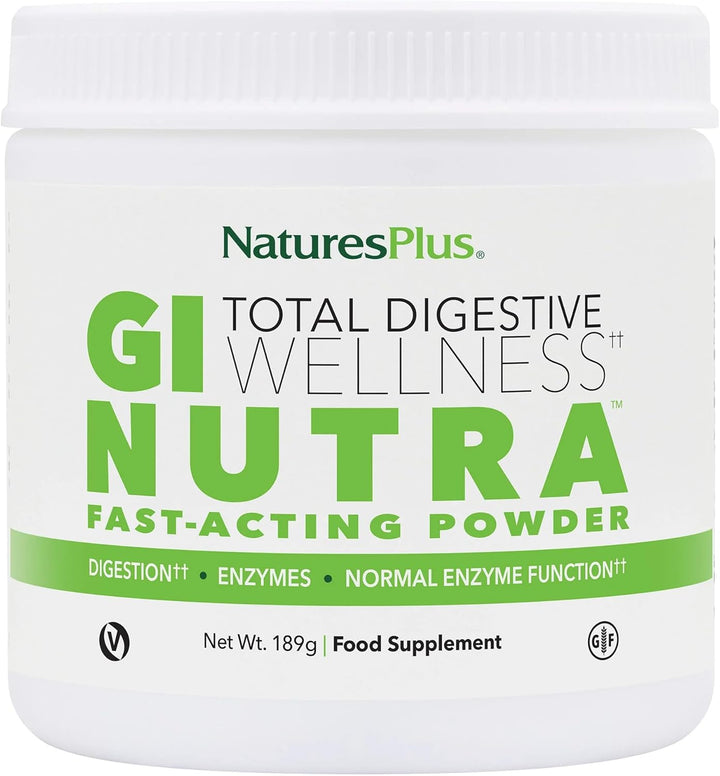 GI Nutra Total Digestive Wellness - Probiotics Supplement with Prebiotics, Enzymes, Glutamine, Calcium - Vegetarian, Gluten Free - 90 Tablets