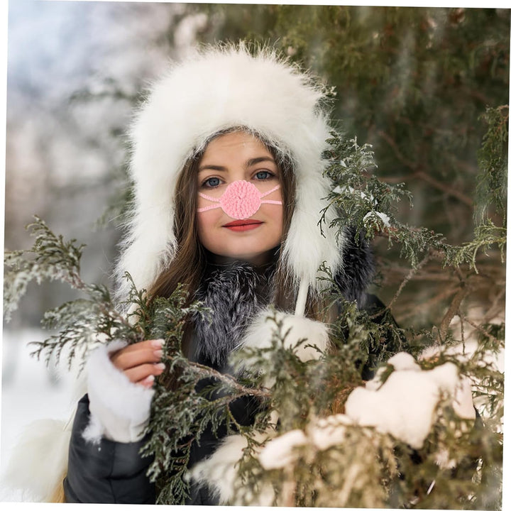 Knitted Nose Warmer for Winter Outdoor Activities Soft Nose Cover Mask for Men Women Cold Weather Protection for Skiing and Snowboarding