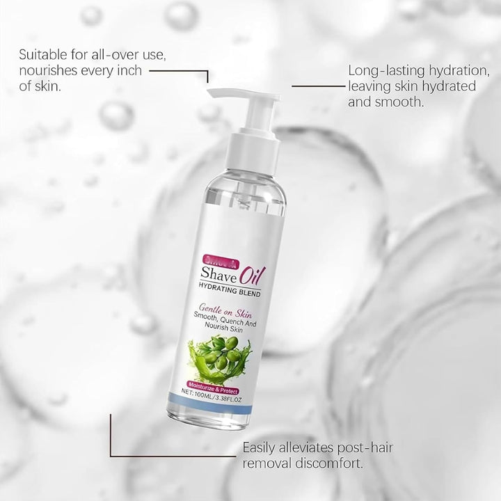 Smooth Shave Oil for Women, Pre-Shave & Shaving Oil Treatment, Hydrating Moisturizing Skin, Non-Greasy, for Face, Body & Legs