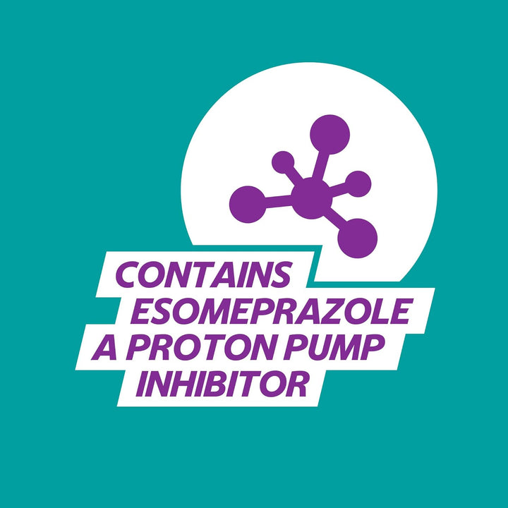 Guardium Esomeprazole Acid Reflux Tablets, 14 Pack - Indigestion & Heartburn Relief, 24-Hour GERD/GORD Protection, Antacids for Digestion & Nausea