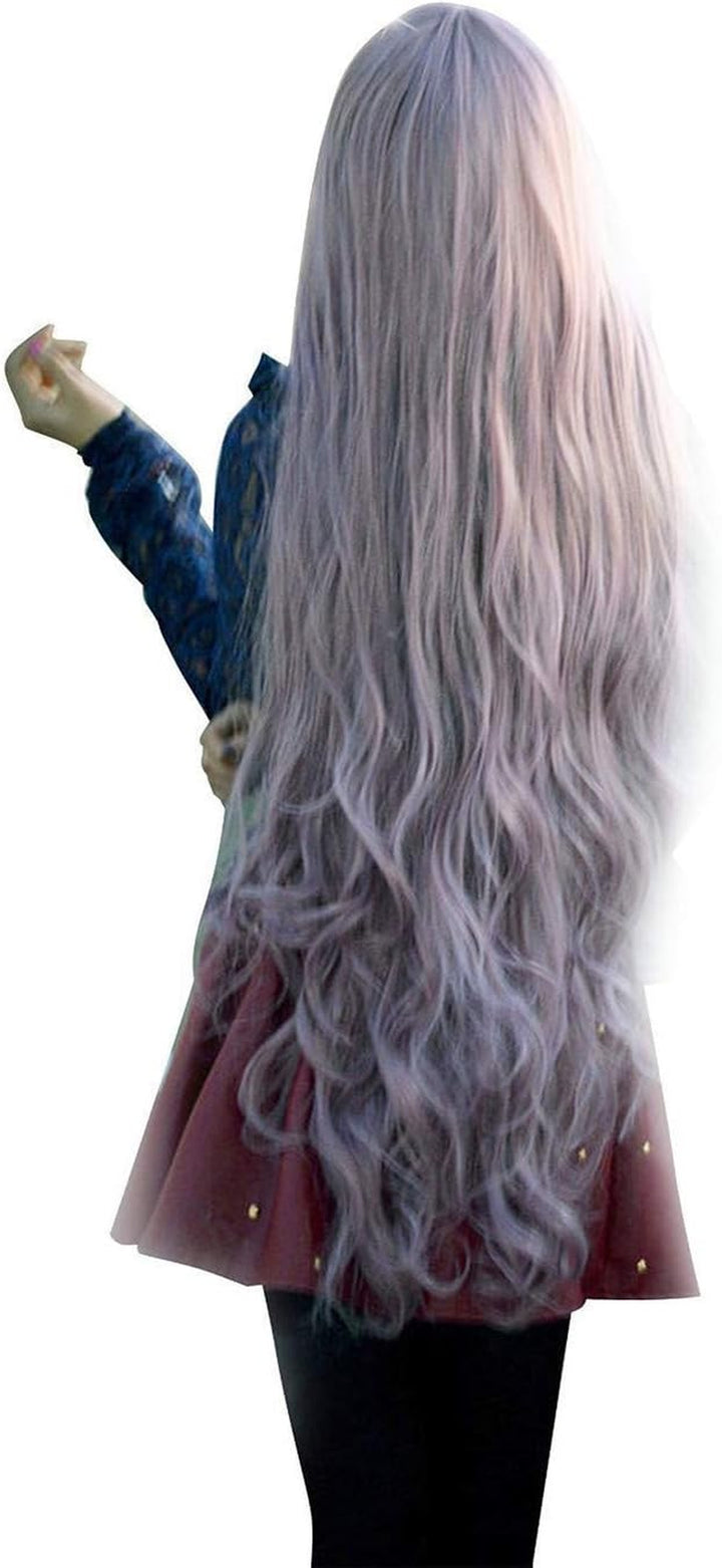 29.5 Inches 75Cm Ladies Long Straight Wig Black Heat Resistant Synthetic Wigs for Fun,Party & Night Out Cosplay Halloween Costume Wig