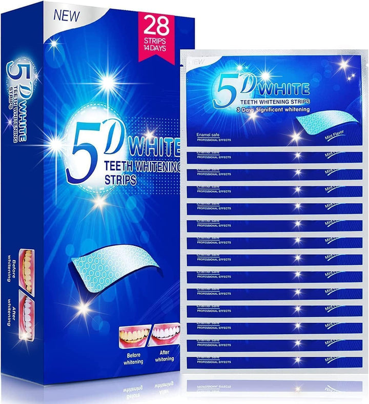 Teeth Whitening Strips, Tooth Whitening Kits, at Home Teeth Whitening Strips,Sensitive Teeth Whitening Strips Teeth Whitener 14 Packs 28 Pcs