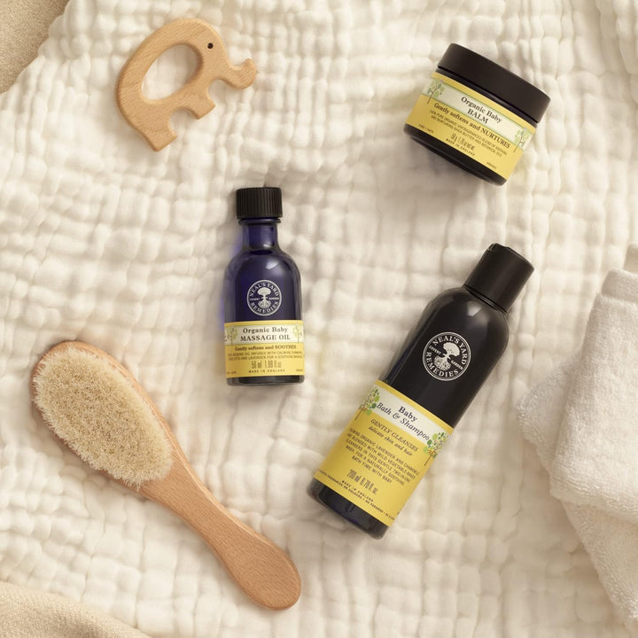 | Baby Massage Oil | Vegan | Organic Lavender and Rose Otto | Soothing & Bonding Massage | Easy on Infant'S Soft Delicate Skin |50 Ml