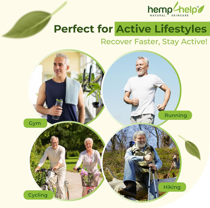 H4H Organic Hemp Gel 200Ml – Fast-Acting Relief for Joints, Muscles & Back | with Organic Arnica, Boswellia & Menthol – Vegan Certified, Cruelty Free & Eco-Conscious Formula