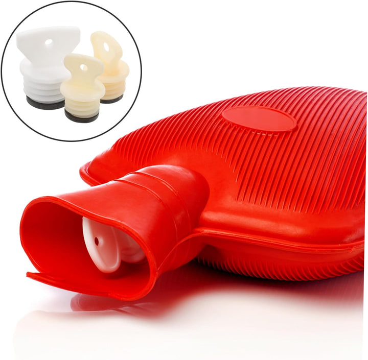 3Pcs Hot Water Bottle Lid Hot Water Bottle Replacement Plug Thermal Plug Bag Replacement Large Rubber Hand Warmer
