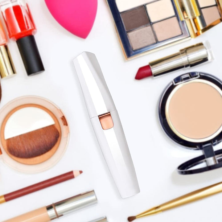 Facial Hair Remover for Women, 2 in 1 Eyebrow Trimmer & Face Hair Remover, Rechargeable Waterproof Painless Lady Shaver for Lips Nose Face Body Peach Fuzz