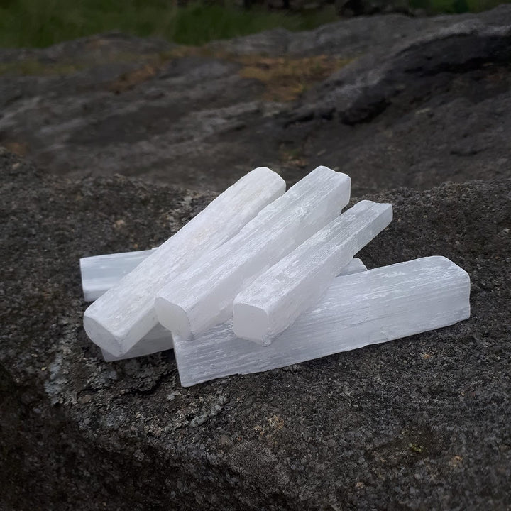 Selenite Crystal Natural Wand 10Cm | Crystal Wand for Spells, Divination, Witchcraft, Crystal Cleansing