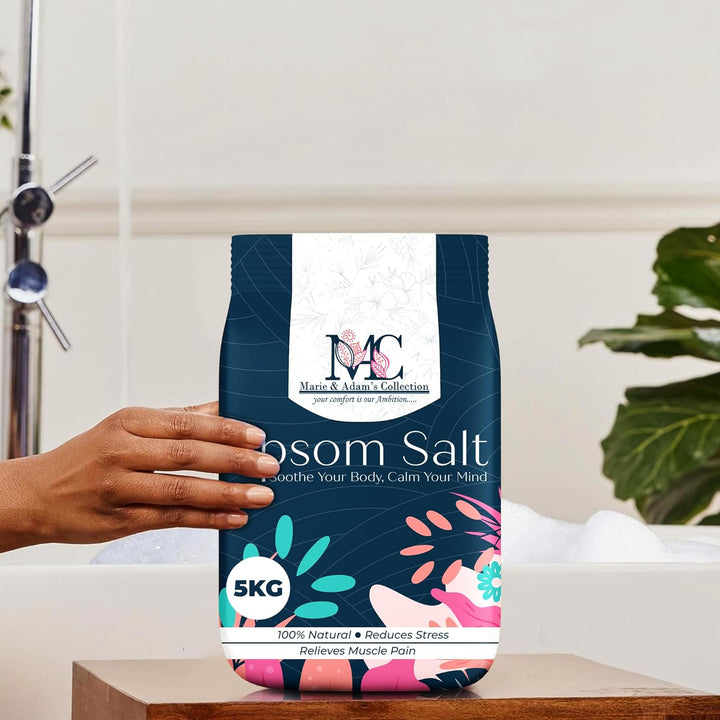 Pure Epsom Salts | Magnesium Sulphate Bath Salt (5 Kg (Pack of 1))