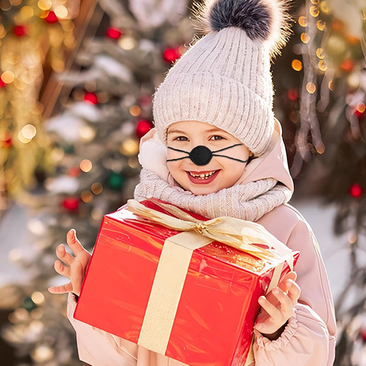 Comfort Nose Cover for Cold Weather, 2Pcs Wool Winter Nose Guard, Outdoor Windproof Nasal Protector, Winter Accessories for Skiing, Ice Skating, Outdoors