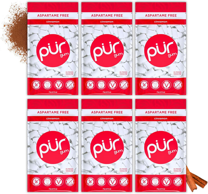 | Sugar Free Chewing Gum | Made with Xylitol | Vegan, Aspartame Free, Gluten Free & Keto Friendly | Natural Spearmint Flavoured Gum, 55 Pieces (Pack of 1)