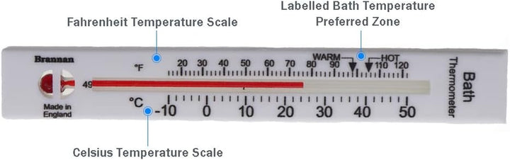 Bath Thermometer - Easy to Use to Check Hot Water Temperature Prior to Bathing - the Ideal and Safe Baby Bath Thermometer