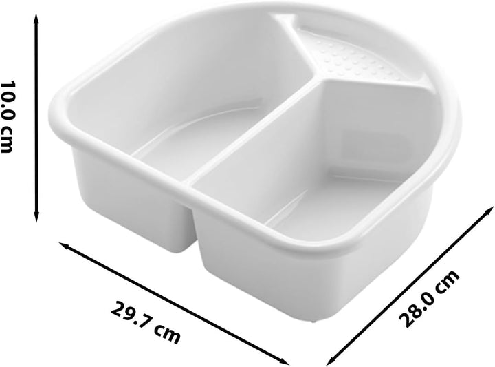 Wash Bowl Wash Basin TOP Recycled (Plastic) White