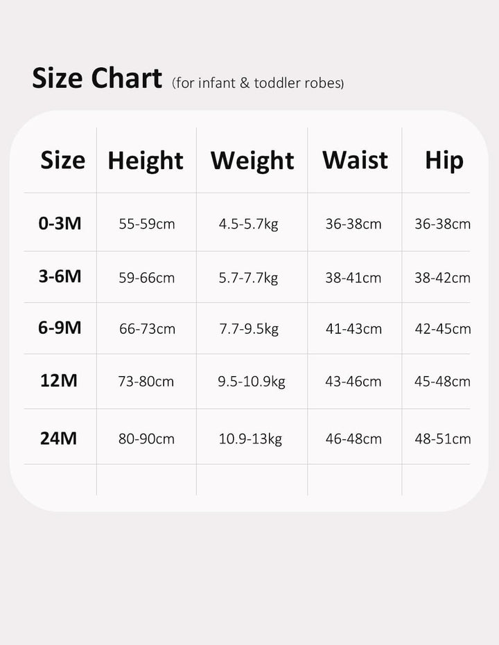 Japanese Kimono Baby Thobe Cotton Yarn Pajamas Robe 0-24 Months