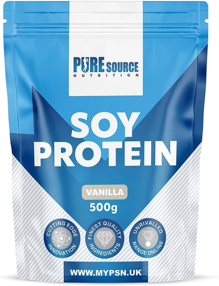 Soy Protein Isolate Powder (90% Protein) 1Kg Vanilla SOYA Protein Vegan Powder for Superfood Supergreens Dairy Free Plant Based Protein (1Kg, Vanilla)