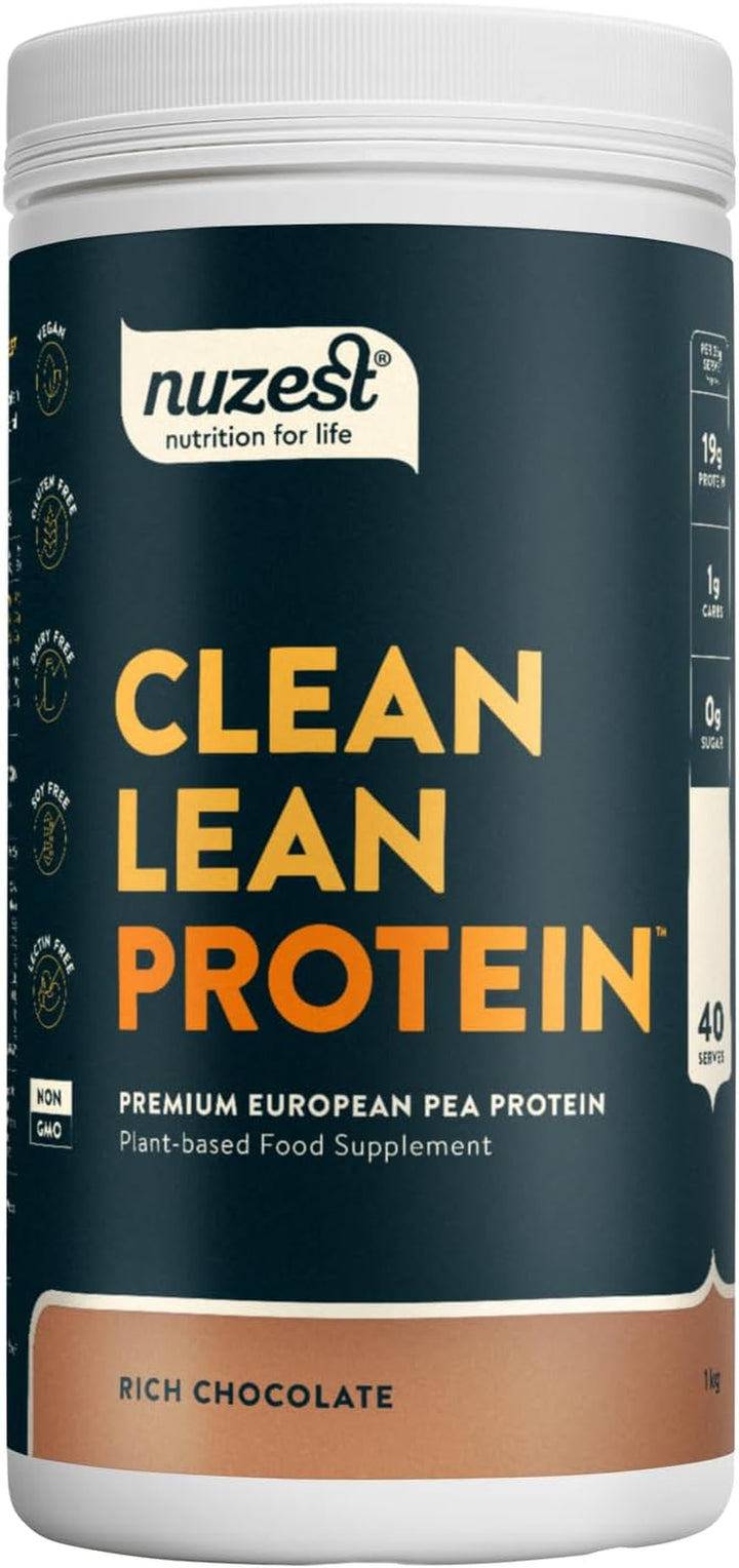 Vegan Protein Powders by  - Clean Lean Protein - Smooth Vanilla - Plant Based Pea Protein Shake - Low Calorie & Low Carb - Gluten Free - Dairy Free - 500G (20 Servings)