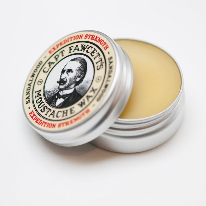 Expedition Strength Moustache Wax 15Ml – Extra Firm Hold Moustache Wax for Men – Classic Sandalwood Scented Styling Wax for Long-Lasting Shape & Definition