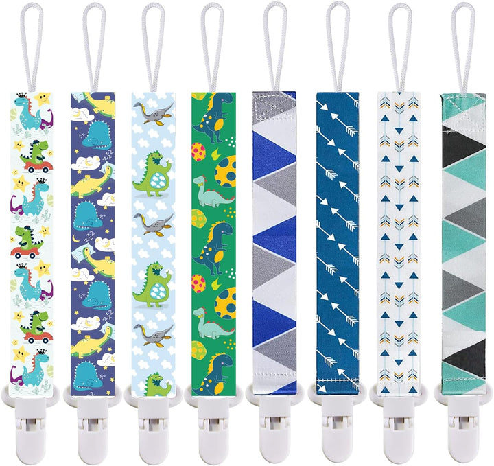 Dummy Clips Girl,6 Pack BPA Free Soother Chain,Pacifier Holder Clips for Teether Toy,Baby Dummy Strap Clip Universal Design Fit All Pacifiers Baby Teething Toys,Newborn Baby Shower(Fruit)