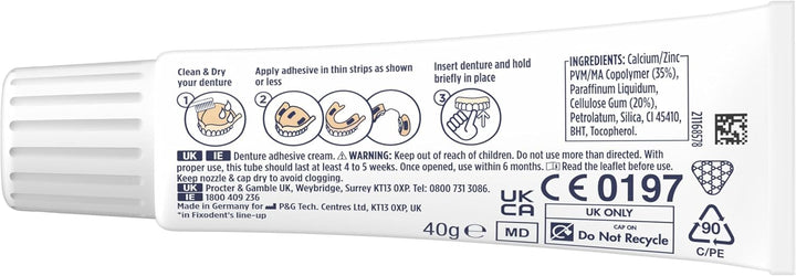 plus Unbeatable Bite Denture Adhesive, Flavour Free 40G