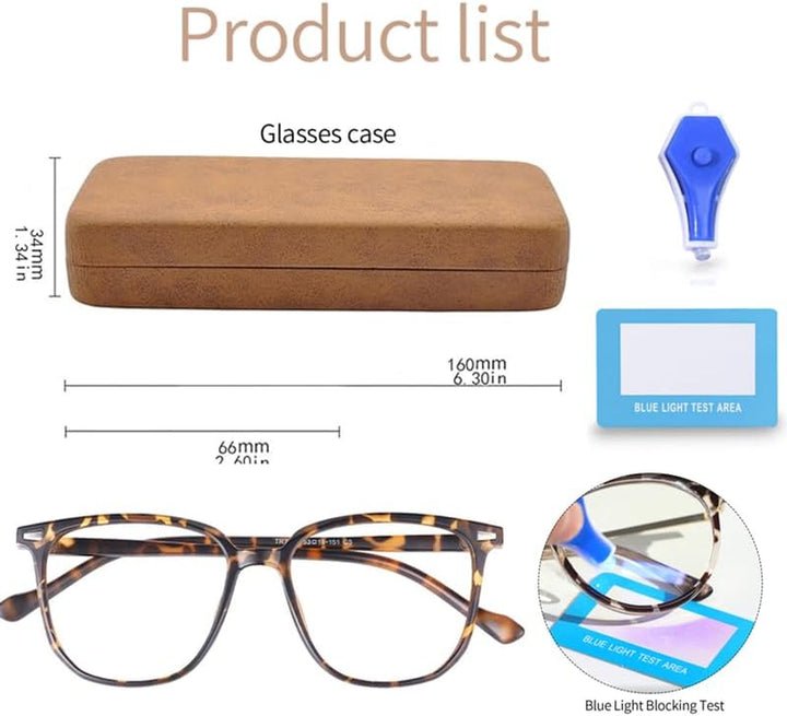 Blue Light Blocking Glasses, Computer Reading/Gaming/Tv/Phones Glasses for Women Men, anti Blue Light Glasses,Non-Prescription Lens anti Glare anti Headache Eyestrain Eyeglasses