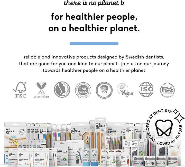 - Dental Floss Picks - Mint Flavour - Slides Easily - Developed by Dentists - Designed in Sweden - Teeth Cleaning - Sustainable & Reusable - Vegan & Cruelty-Free - 50P