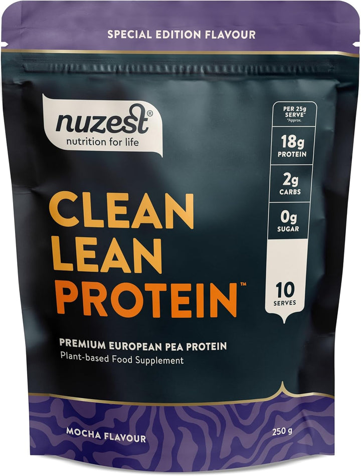 Vegan Protein Powders by  - Clean Lean Protein - Smooth Vanilla - Plant Based Pea Protein Shake - Low Calorie & Low Carb - Gluten Free - Dairy Free - 500G (20 Servings)