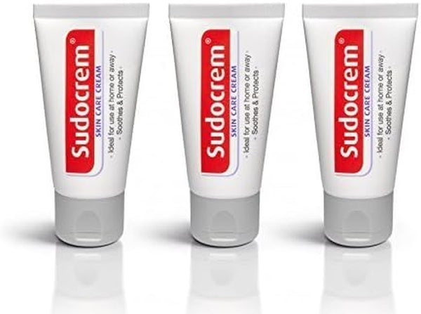 3X  Skin Care Cream 30G Tube Sudocream Soothes Protects Travel Mini by