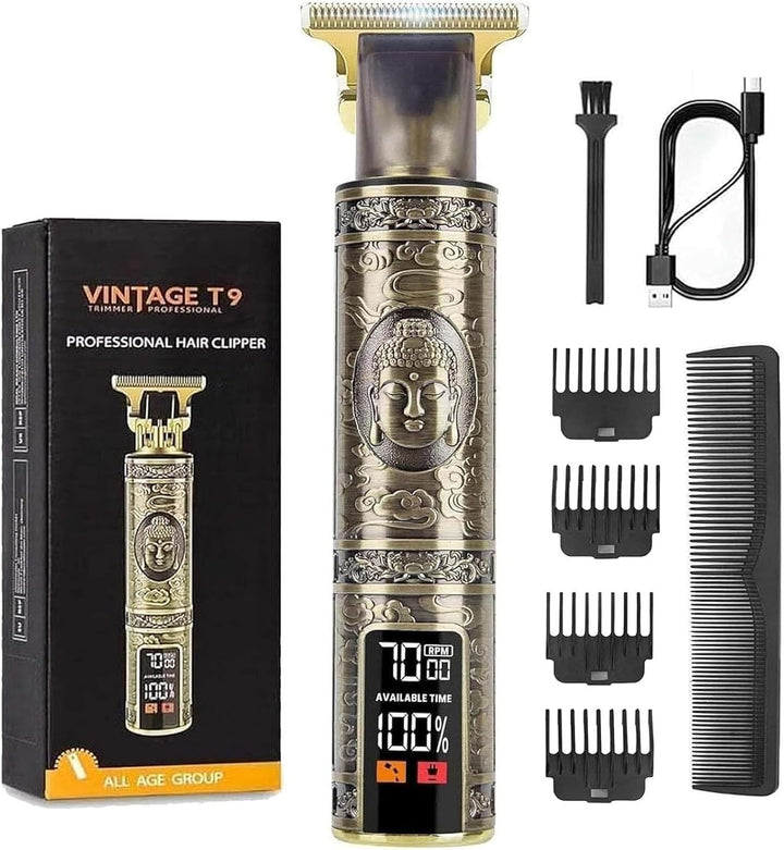 Upgraded Hair Clipper for Men, Hair Trimmer Shaver with LCD Display, Professional Beard Trimmer Barber Clippers Cordless Detailer Trimmer, Long-Lasting Battery Clippers for Haircuts, Gifts for Men