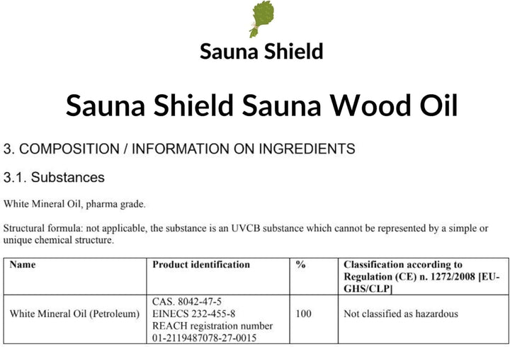 Sauna Wood Oil – 1.32 Gallons (5L / 169 Fl Oz) | Protects & Nourishes Sauna Wood | Solvent-Free, Unscented, Covers 600+ Sq Ft | for Traditional & Infrared Saunas