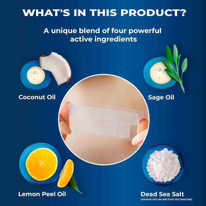 Professional Teeth Whitening Strips 7 Treatments - Enamel Safe - Non-Sensitive Formula - 14 Peroxide-Free Whitening Strips - Dentist Formulated Teeth Whitening Kit