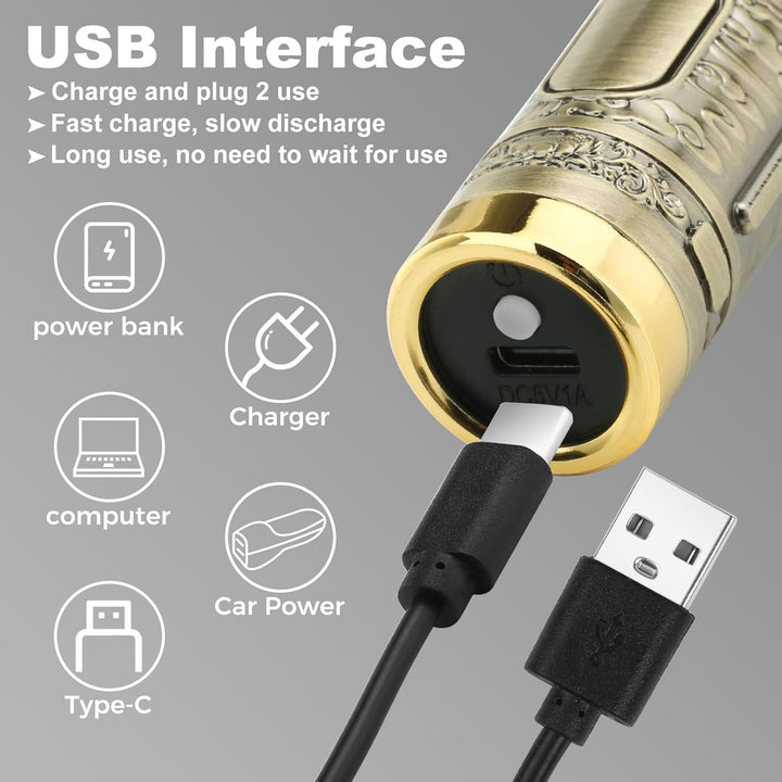 Hair Clippers for Men, Rechargeable Beard Trimmer with 4 Limit Combs, Grooming Kit for Barbers Haircut, USB Type-C Charging, Professional Shaver Gifts