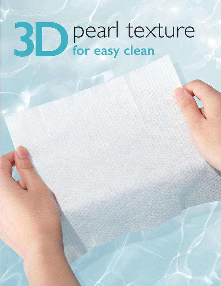 Baby Wipes Extra Large Design 99% Water Based Fragrance Free & Hypoallergenic Cleansing & Moisturizing Wipes for Sensitive Skin 8 Packs