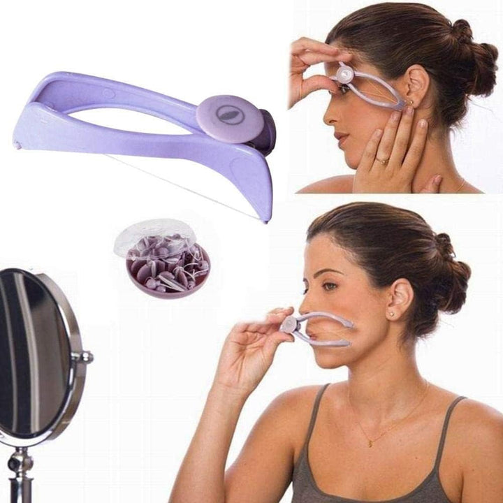 Threading Hair Removal, Face Epilator, Manual Portable Epilator, Hair Removal Threading Tools, Face Razors for Women, Upper Lip Hair Remover, for Women or Men Face Hair Removing Eyebrows Face