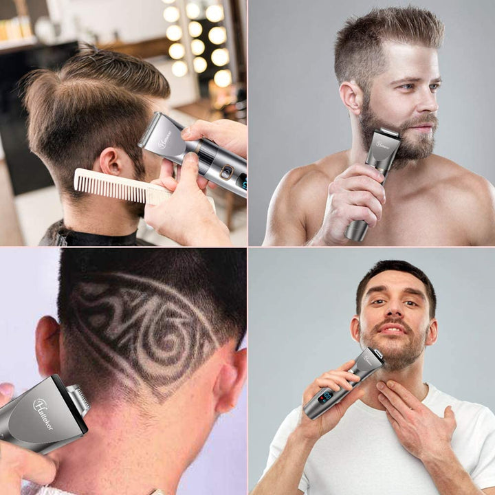 Professional Hair Clipper Cordless Clippers Hair Trimmer Beard Trimmer Shaver Detail Trimmer Hair Cutting Kit for Men Waterproof