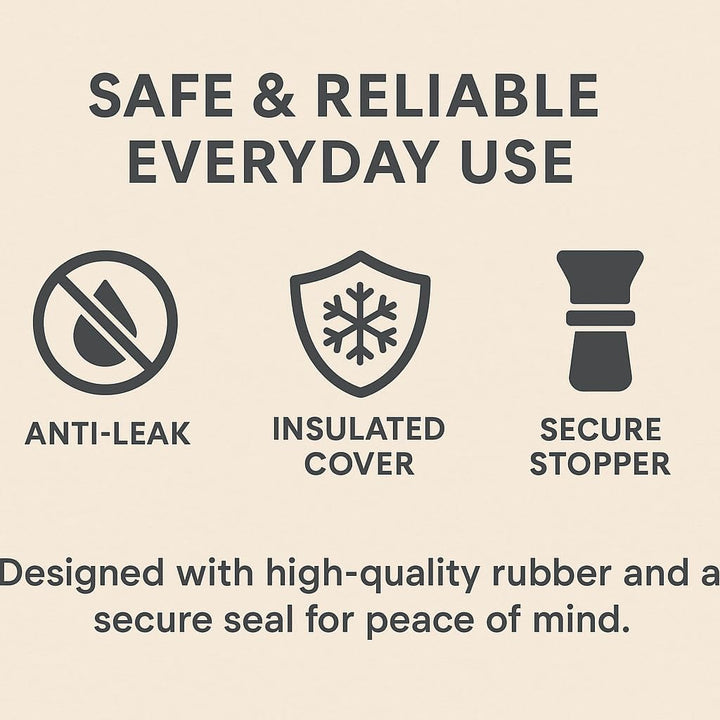 Highland Cow Cattle 3D Hot Water Bottle 1 Litre Capacity Soft Plush Cover Cute Animal Design Natural Rubber Bottle Heat Therapy Neck Back Pain Relief Bedtime Relax Gift Idea for Adults & Kids